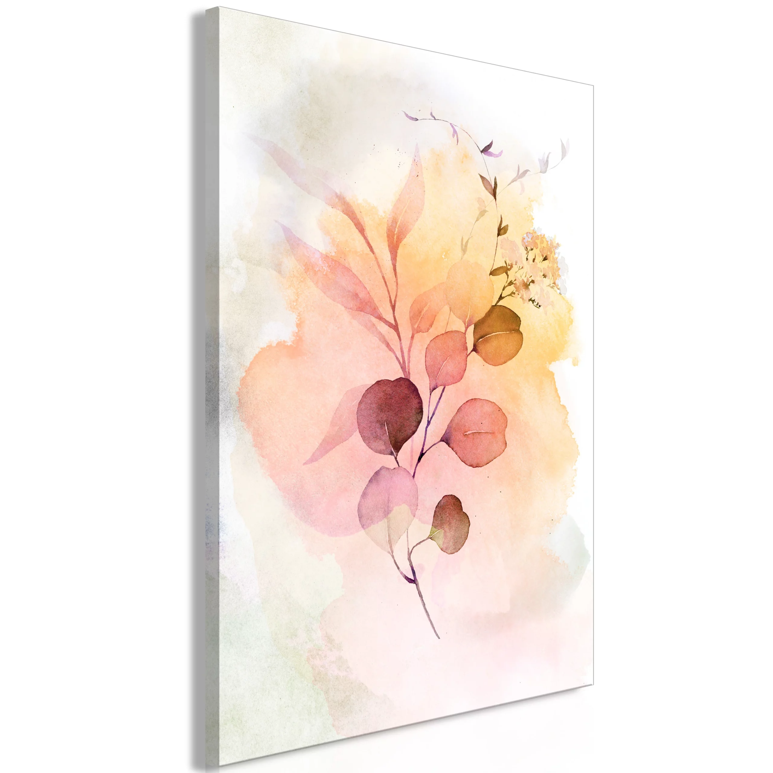 kunstdruck aquarell zweige vertikal