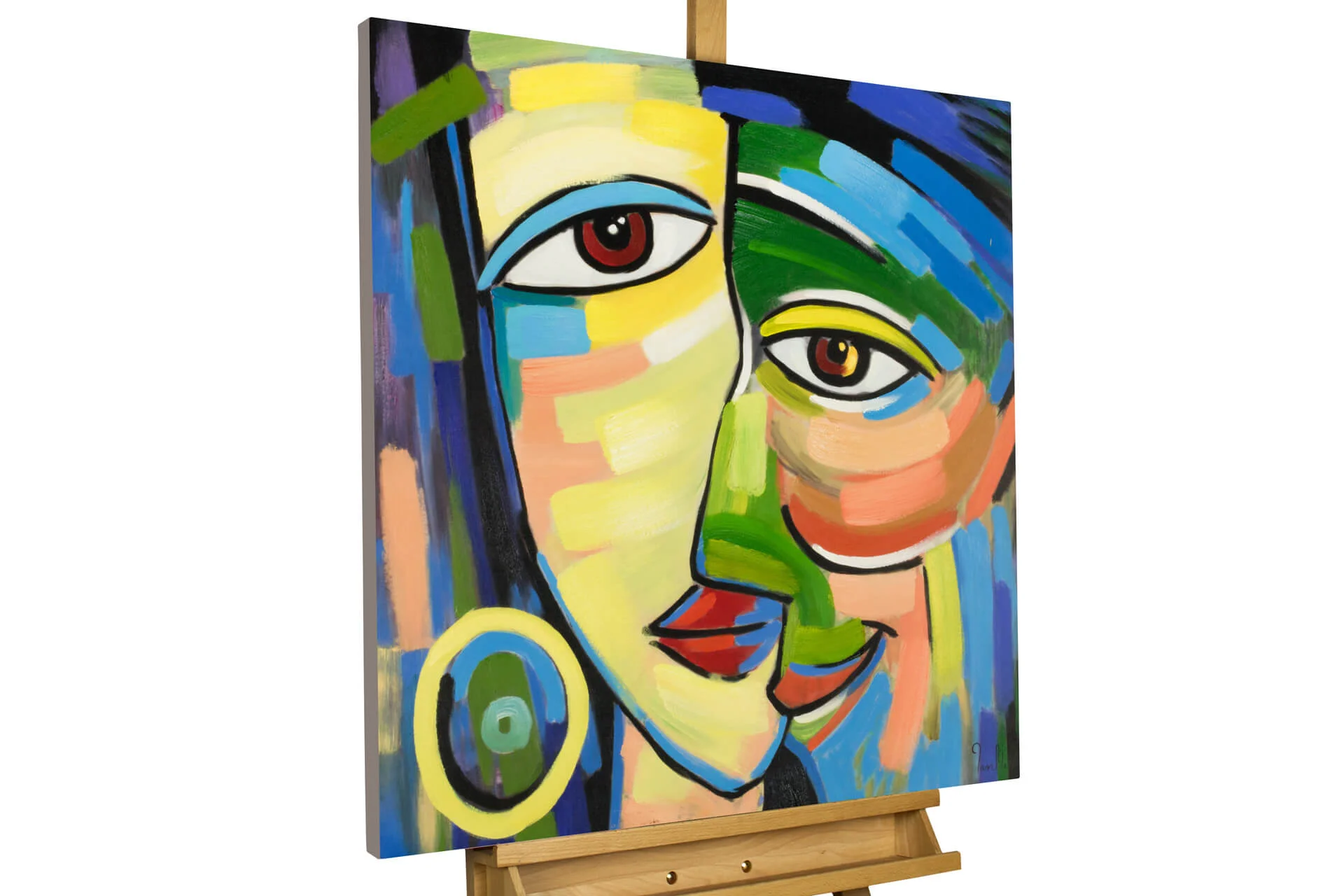 acryl gemaelde eins mit dir