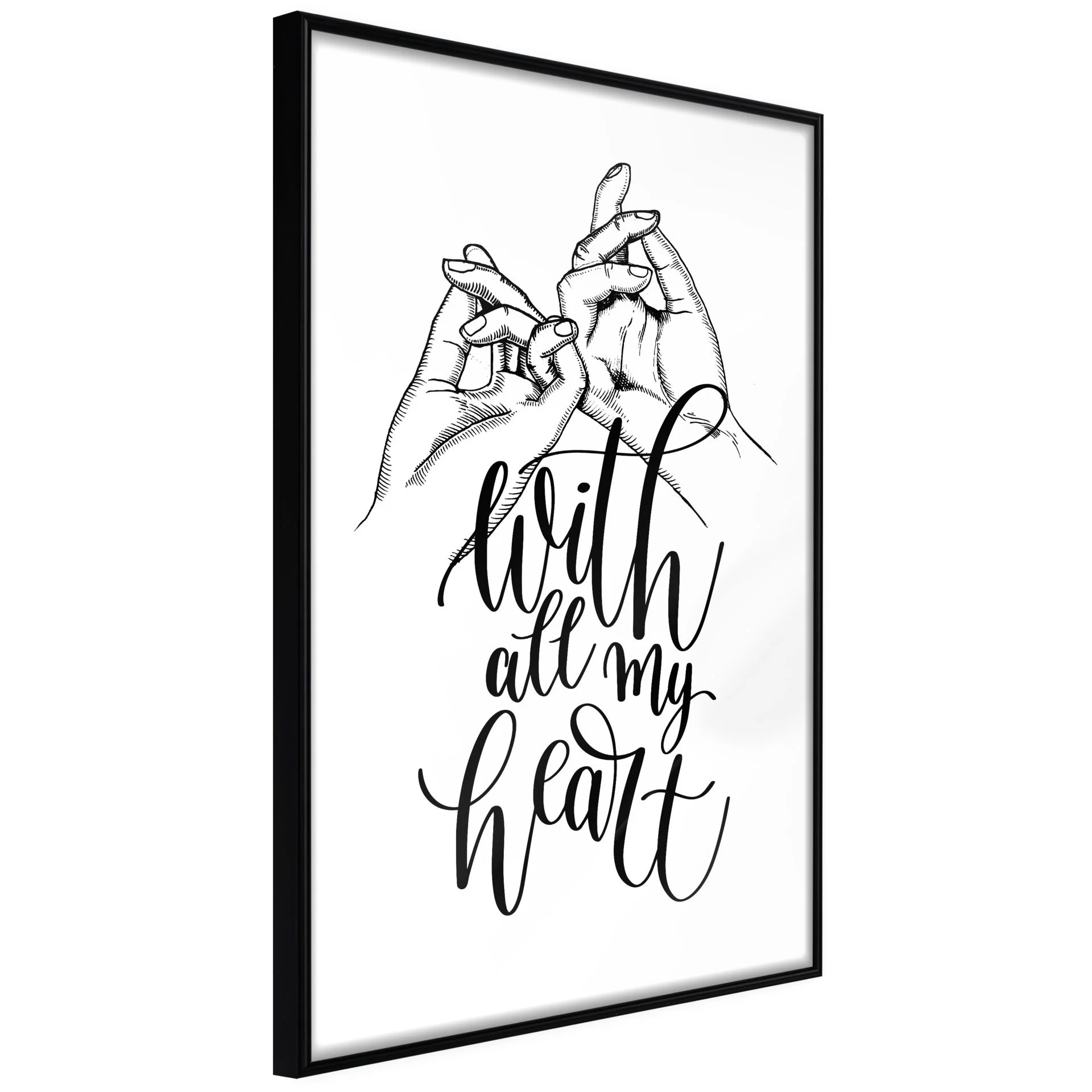 poster mit meinem herz