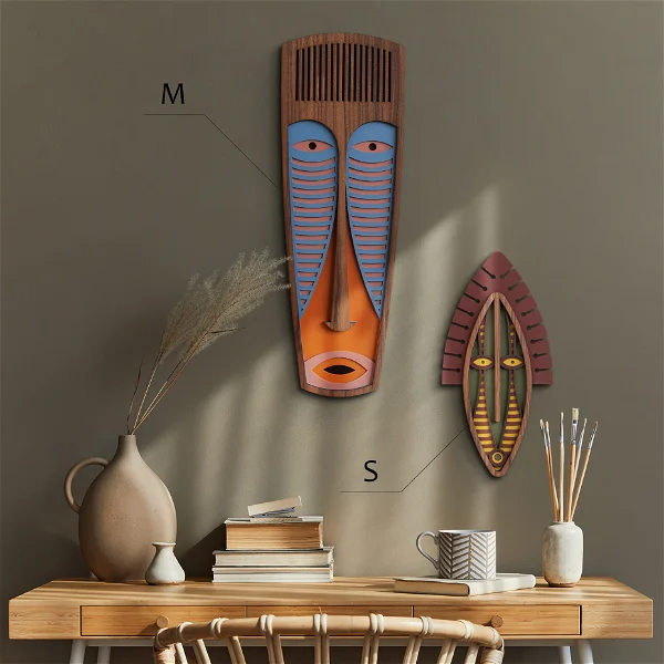 Wandmaske 'Modern African Mask #42'