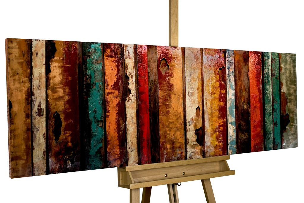 metallbild 3d flashy wood