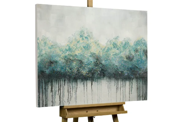 Handgemaltes Gemälde 'Impermeable Forest'